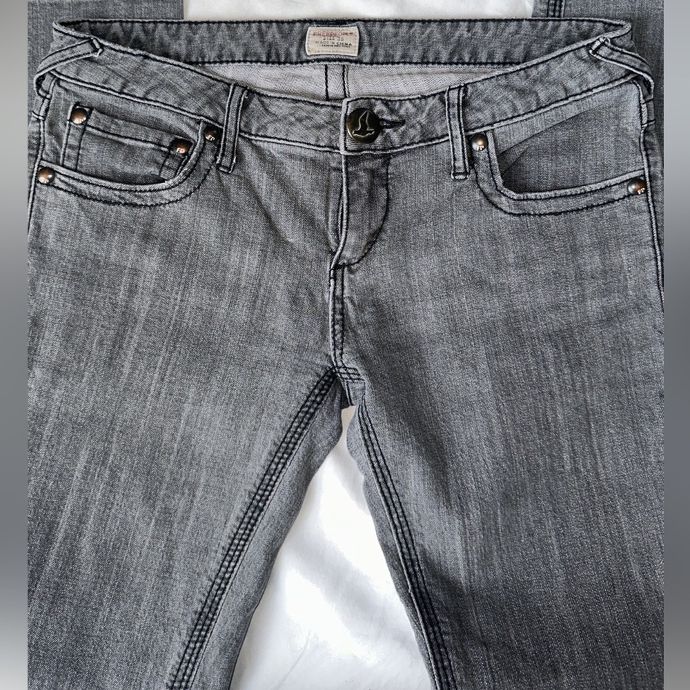 Free People Gray Skinny Jeans Modern Style - Picture 9 of 10